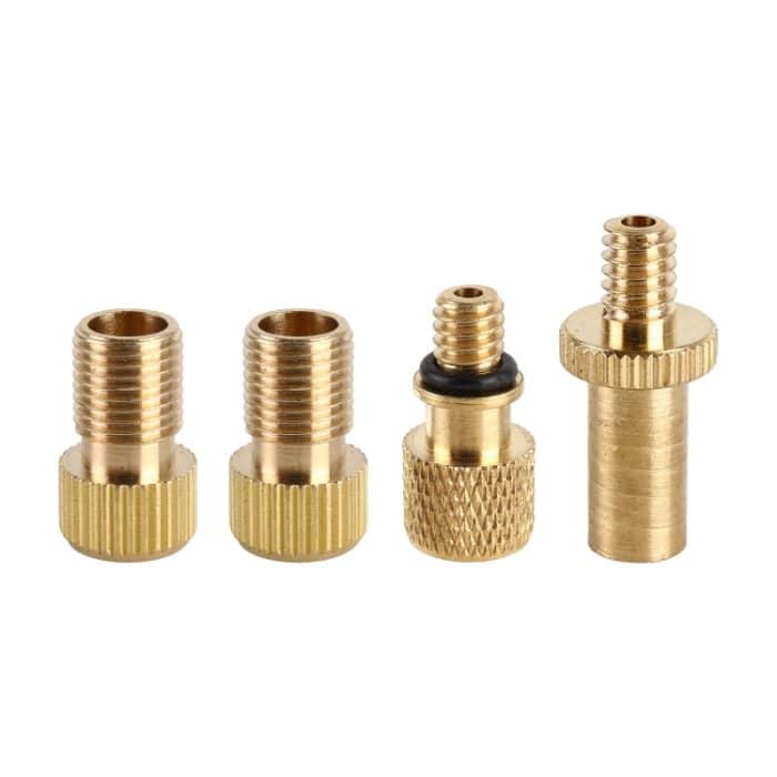 3 Sätze (4 in 1 c) Inflatoradapter Französisch Mund / US-Mund / UK-Mund-Inflationsnadeladapter – Bild 1