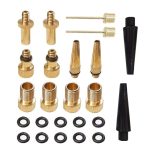 2 Sätze (24 in 1) Inflatoradapter Französisch Mund / US-Mund / UK-Mund-Inflationsnadeladapter