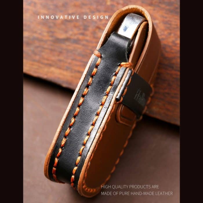 Hallmo Auto-Schlüsselhülle aus Rindsleder, Schlüsselhülle für Hyundai IX35 B Style, For Hyundai IX35 B Style – Bild 5