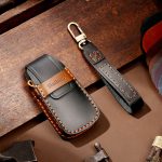 Hallmo Auto-Schlüsselschutzhülle aus Rindsleder, Schlüsseletui für Audi A6L / A8L / A4 / A7 / A5 A-Stil, For Audi A6L A Style – Bild 7