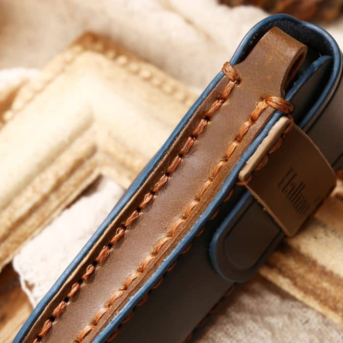 Hallmo Auto Rindsleder Schlüssel Schutzhülle Schlüsseletui für Porsche Macan 718 2021 B Style, For Porsche Macan B Style – Bild 5