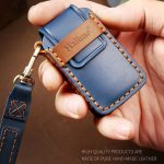 Hallmo Auto-Schlüsselschutzhülle aus Rindsleder für Honda 3-Tasten-Heckbox, For Honda Civic / Accord 3-button Tail Box – Bild 4