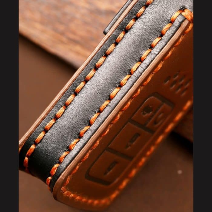 Hallmo Auto-Schlüsselhülle aus Rindsleder, Schlüsselhülle für Honda, 4 Tasten, For Honda Civic / Accord 4-button – Bild 5