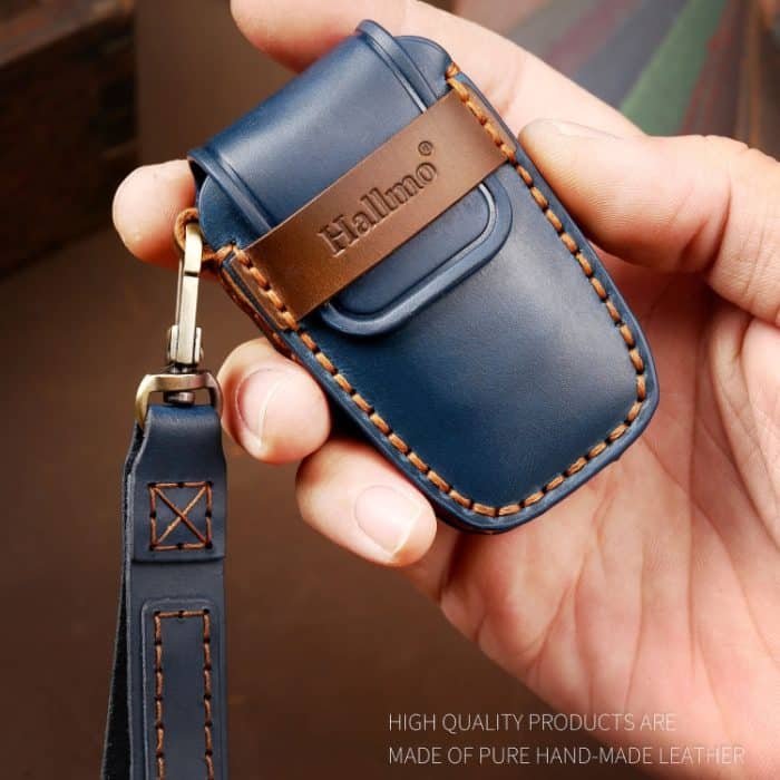 Hallmo Auto-Schlüsselhülle aus Rindsleder, Schlüsselhülle für Toyota Corolla 2017, 2-Tasten, For Toyota Corolla 2017 2-button – Bild 4