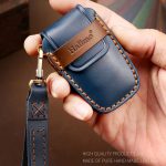 Hallmo Auto-Schlüsselhülle aus Rindsleder, Schlüsselhülle für Toyota Corolla 2018, 3-Tasten, For Toyota Corolla 2018 3-button – Bild 4