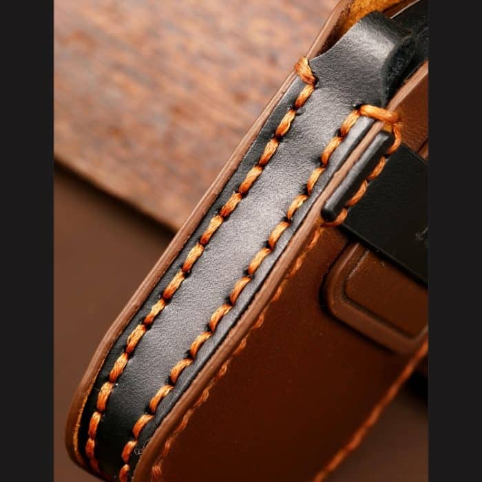 Hallmo Auto-Schlüsselhülle aus Rindsleder, Schlüsselhülle für Toyota Corolla 2018, 3-Tasten, For Toyota Corolla 2018 3-button – Bild 5