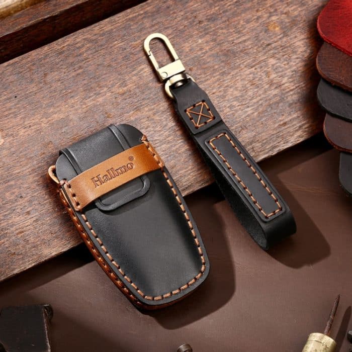 Hallmo Auto-Schlüsselhülle aus Rindsleder, Schlüsselhülle für Haval H6, For Haval H6 – Bild 7