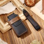 Hallmo Auto-Schlüsselhülle aus Rindsleder, Schlüsselhülle für Mitsubishi Outlander, For Mitsubishi Outlander – Bild 7