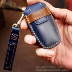 Hallmo Auto-Schlüsselhülle aus Rindsleder, Schlüsselhülle für Ford Focus C Style, For Ford Focus C Style – Bild 4