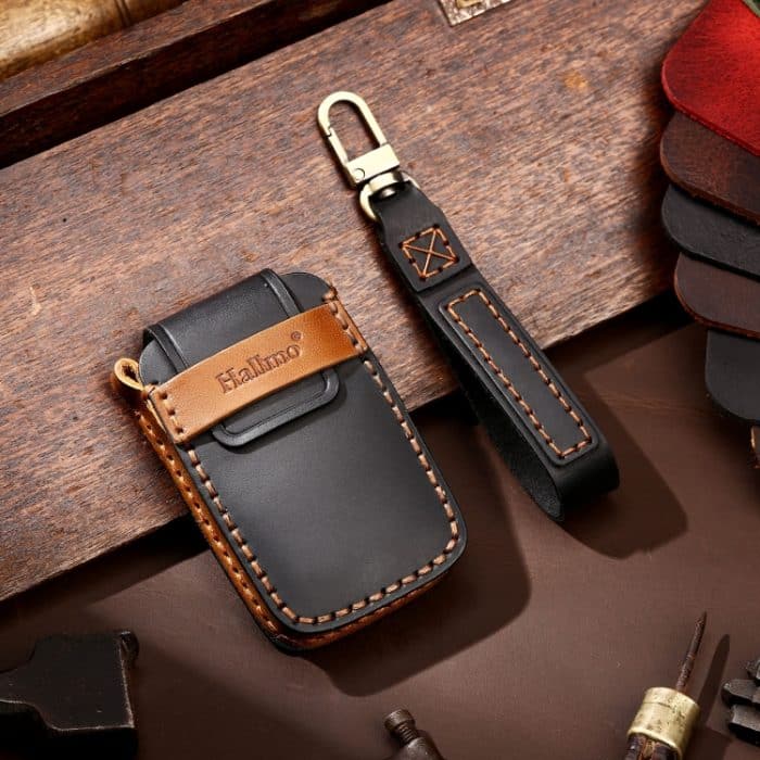 Hallmo Auto-Schlüsselhülle aus Rindsleder, Schlüsselhülle für Land Rover Discovery 5 B Style, For Land Rover Discovery 5 B Style – Bild 7