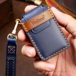 Hallmo Auto-Schlüsselhülle aus Rindsleder, Schlüsselhülle für Mazda Axela, 3-Tasten, For Mazda Axela 3-button – Bild 4