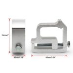 LKW-Top-Abdeckung / Camping-Auto-Montage-Befestigungsklemmen Schwere Fixierrahmen – Bild 4