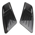 2 STÜCKE Auto Dekorative Luft Flow-Einlassscheiben-Motorhaube-Seite Fender-Entlüftungshaube Set für Ford Mustang 2015-2017, Kohlefaser – Bild 3