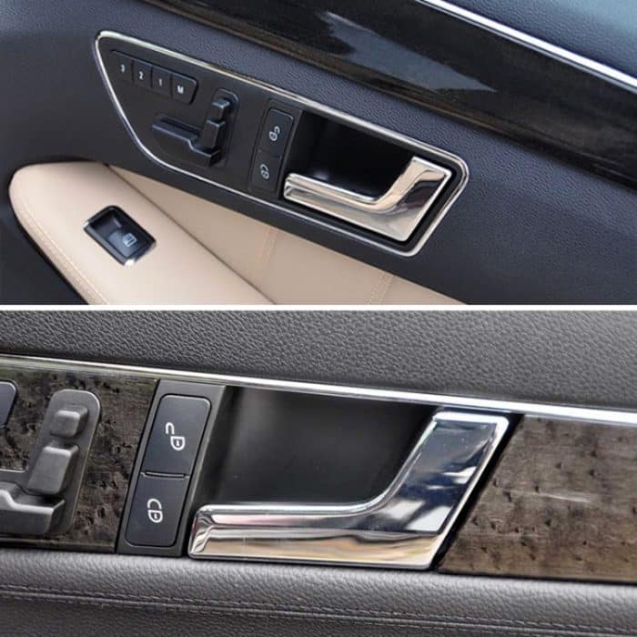 Fahrzeug rechts galvanisieren heller innerer Türgriff für Mercedes-Benz C Klasse W204, linke und rechter Antrieb universell – Bild 4