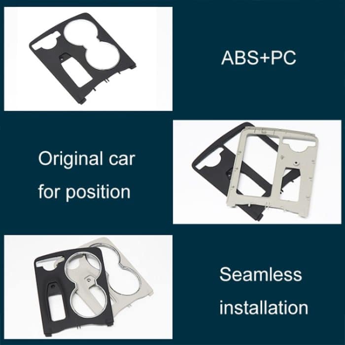 Car Carbon Fiber Central Control Storage Box Runde Abdeckung 2046800107 für Mercedes-Benz C-Klasse W204 2007-2014, links Fahren – Bild 3