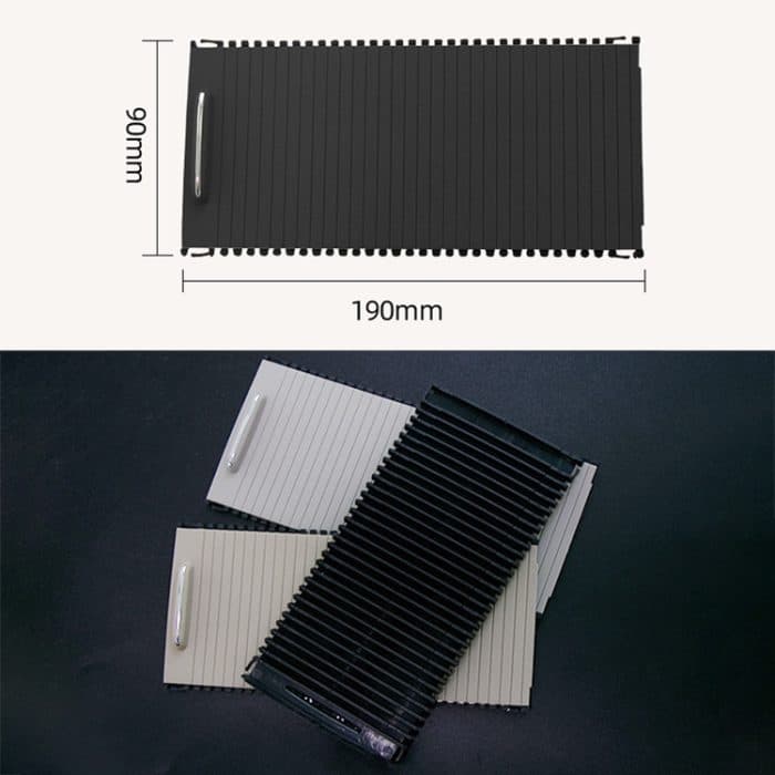 Auto Wasserbecherhalter Rollo Reißverschluss Aufbewahrungsbox Verkleidung für Mercedes-Benz W204 / W212 2008–2015, For Mercedes-Benz (Black), For Mercedes-Benz (Grey), For Mercedes-Benz (Beige) – Bild 3