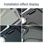 Auto Wasserbecherhalter Rollo Reißverschluss Aufbewahrungsbox Verkleidung für Mercedes-Benz W204 / W212 2008–2015, For Mercedes-Benz (Black), For Mercedes-Benz (Grey), For Mercedes-Benz (Beige) – Bild 5