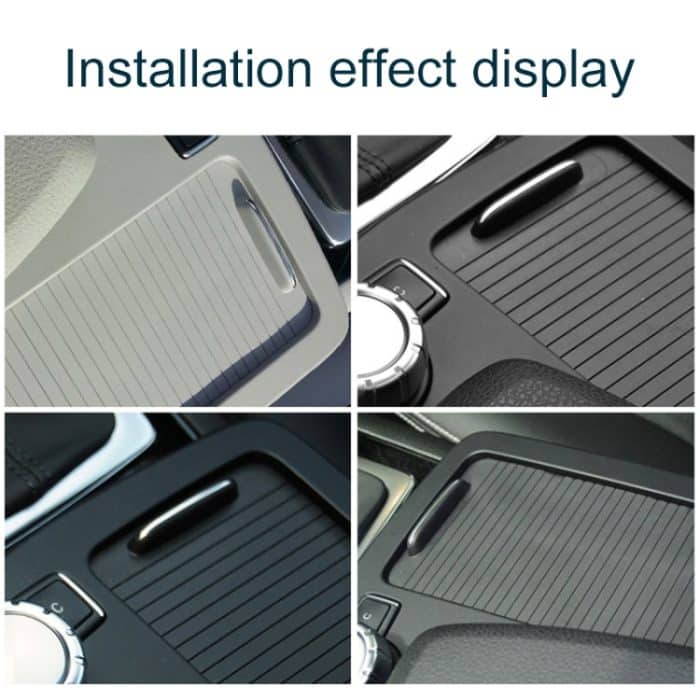 Auto Wasserbecherhalter Rollo Reißverschluss Aufbewahrungsbox Verkleidung für Mercedes-Benz W204 / W212 2008–2015, For Mercedes-Benz (Black), For Mercedes-Benz (Grey), For Mercedes-Benz (Beige) – Bild 5