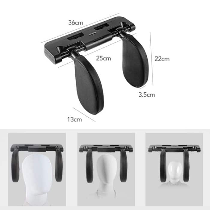 A02 Verstellbares Auto-Auto-U-förmiges Memory-Schaum-Nackenstützenkissen, Sitzkissen, A02 (Black), A02 (Beige) – Bild 2