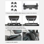 A03 Verstellbares Auto-Auto-U-förmiges Memory-Schaum-Nackenstützenkissen, Sitzkissen, A03 (Brown), A03 (Red), A03 (Beige), A03 (Grey), A03 (Black) – Bild 6