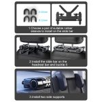 A05 Verstellbares U-förmiges Auto-Auto-Nackenstützenkissen aus Memory-Schaum, Sitzkissen mit Haken und Handyhalter, A05 (Beige), A05 (Brown), A05 (Red), A05 (Grey), A05 (Black), A05 (Coffee) – Bild 5