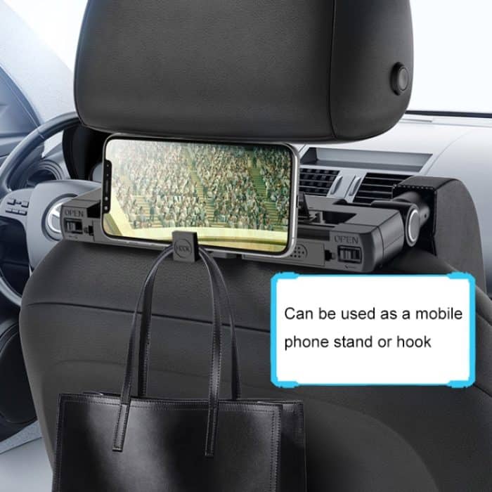 A05 Verstellbares U-förmiges Auto-Auto-Nackenstützenkissen aus Memory-Schaum, Sitzkissen mit Haken und Handyhalter, A05 (Beige), A05 (Brown), A05 (Red), A05 (Grey), A05 (Black), A05 (Coffee) – Bild 6