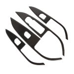 4 in 1 Autokohle-Kohlenstofffaser-Fensterheber-Panel dekorativer Aufkleber für Buicke REGAL 2017-2021