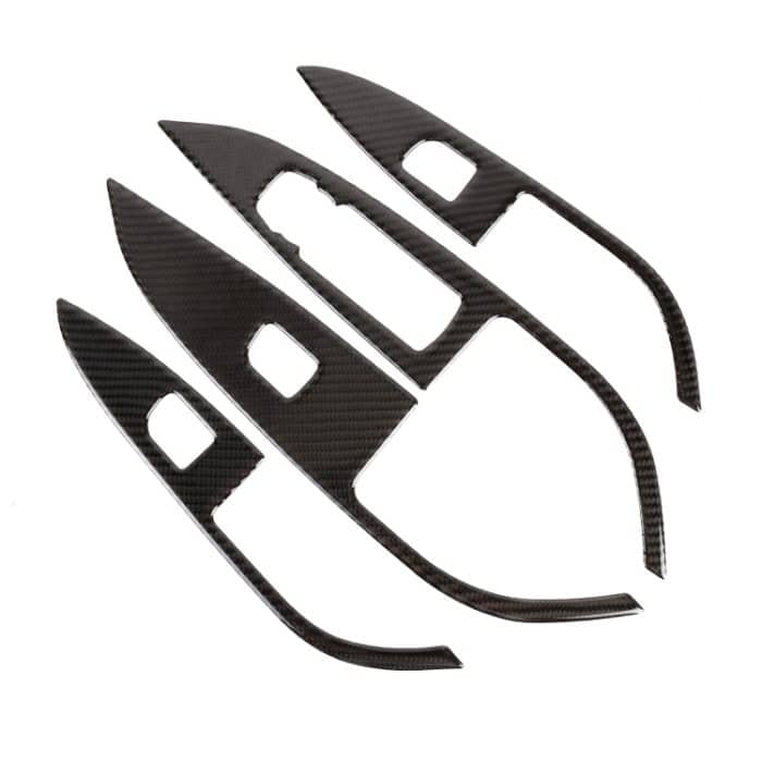 CRP4032.jpg 4 in 1 Autokohle-Kohlenstofffaser-Fensterheber-Panel dekorativer Aufkleber für Buicke REGAL 2017-2021 – Bild 1