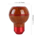 Autoverschiebungshandball-Schalthebelzahnrad 5-Stall-Holz-Textur-Schaltknopf – Bild 3