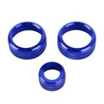 3-teiliges Auto-Metall-Klimaanlagenknopfgehäuse für BMW X1 / X2 / GT, For BMW X1 / X2 / GT (Blue), For BMW X1 / X2 / GT (Red), For BMW X1 / X2 / GT (Silver)