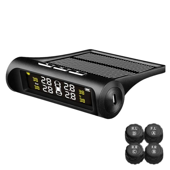 YB-Q0248 Universal Auto Wireless Solar externer Reifendruckmonitor-Detektor – Bild 1