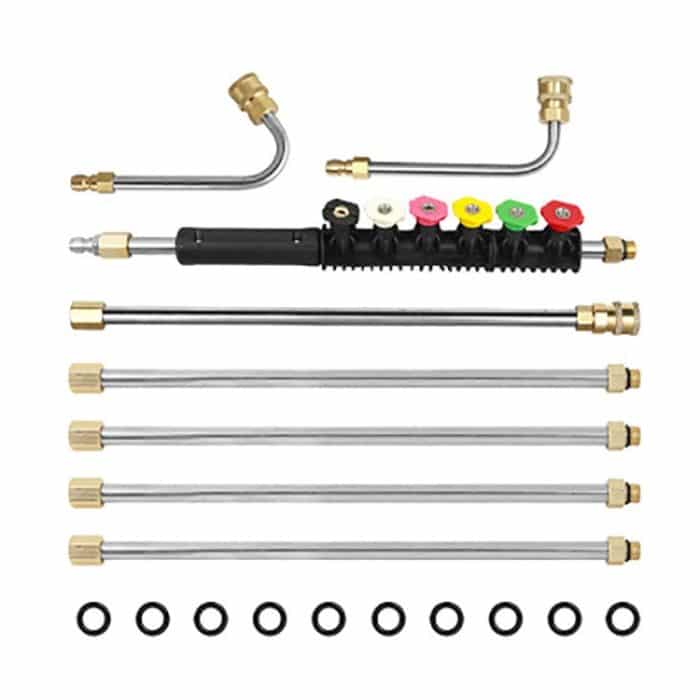 8 in 1 Autowäsche Hochdrucksprühdüsenreinigungsstange – Bild 2