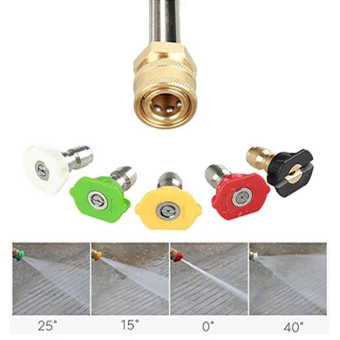8 in 1 Autowäsche Hochdrucksprühdüsenreinigungsstange – Bild 6