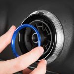 4 Teile/satz Klimaanlage Vent Metall Dekorative Ring für Audi A1, For Audi A1 – Bild 5
