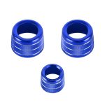 3 Teile/satz Klimaanlage Knopf Metall Zierring für BMW X3 / X4 / 5er / 7er / 6er GT, For BMW X3 / X4(Blue), For BMW X3 / X4(Red), For BMW X3 / X4(Silver)