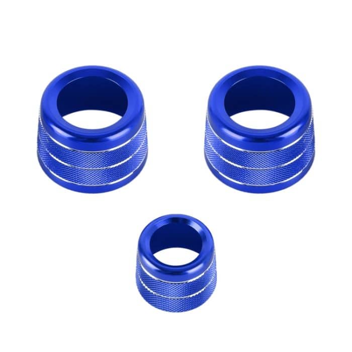 CRP4361L.jpg 3 Teile/satz Klimaanlage Knopf Metall Zierring für BMW X3 / X4 / 5er / 7er / 6er GT, For BMW X3 / X4(Blue), For BMW X3 / X4(Red), For BMW X3 / X4(Silver) – Bild 1