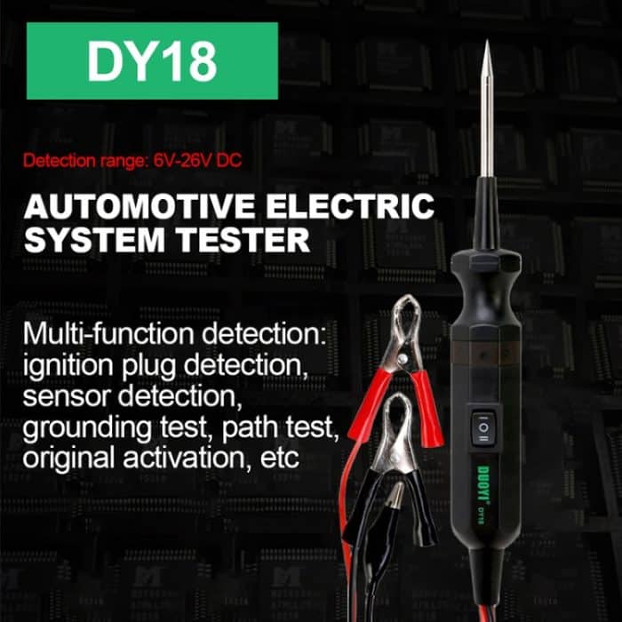 DUOYI DY18 Auto-Kreis-Tester-Probe-Diagnosewerkzeug 12V 24V Strom-Voltmeter – Bild 6