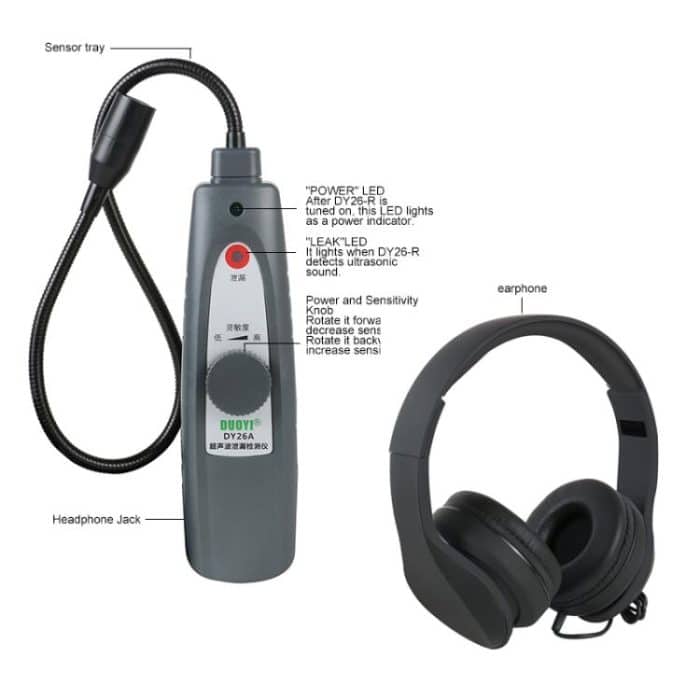 Duoyi DY26A CAR Ultraschall-Leck-Location-Messgerät – Bild 2