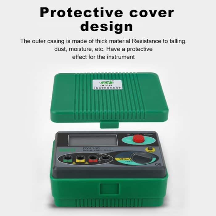 DUOYI DY4100 Hochpräzises digitales Erdungswiderstandsmessgerät Widerstandstester – Bild 10