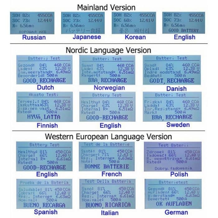 Micro-200-Auto-Batterie-Tester-Batterie-Batterie-Innenwiderstand Lebensanalysator – Bild 8