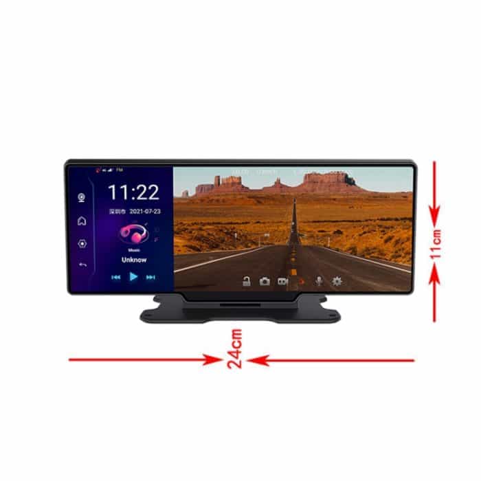K880 Auto 11 Zoll Widescreen 1080p 4G Center Console Fahren Recorder Umkehrung Sprachsteuerung Android Ar Navigator mit Bluetooth Dongle – Bild 2