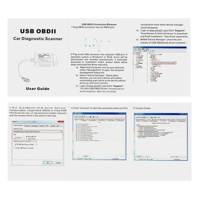 OBD ELM327 V1.5 USB-Auto-Fehler-Diagnose-Scanner mit CH340T-Chip – Bild 6