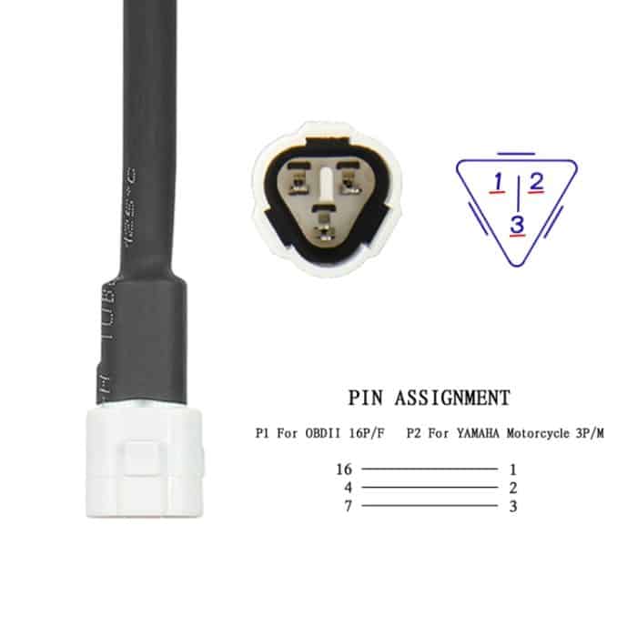 OBD bis 3pin Motorradadapterkabel für Yamaha – Bild 5