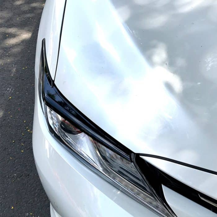 Auto-Scheinwerfer-Augenbrauen-Dekorationsaufkleber für Toyota Camry 2018+, Headlight Eyebrow For Toyota Camry 2018+ (Black), Headlight Eyebrow For Toyota Camry 2018+ (Carbon Fiber Black) – Bild 3