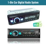 1-Din Auto DAB Radio Player Stereoanlage FM-Empfänger, Unterstützung Bluetooth & U Disk & MP3 & TF Karte – Bild 2