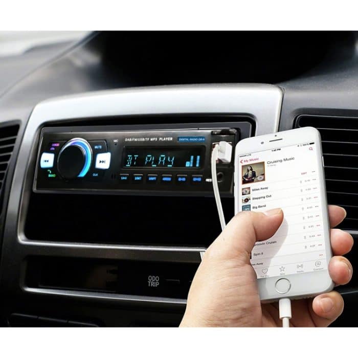 1-Din Auto DAB Radio Player Stereoanlage FM-Empfänger, Unterstützung Bluetooth & U Disk & MP3 & TF Karte – Bild 8