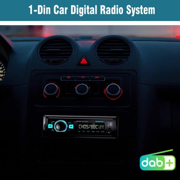 1-Din Auto DAB Radio Player Stereoanlage FM-Empfänger, Unterstützung Bluetooth & U Disk & MP3 & TF Karte – Bild 9