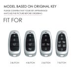 Hallmo Auto-Schlüsselhülle aus Rindsleder, Schlüsselhülle für Hyundai 5-Tasten, For Hyundai 5-button – Bild 3