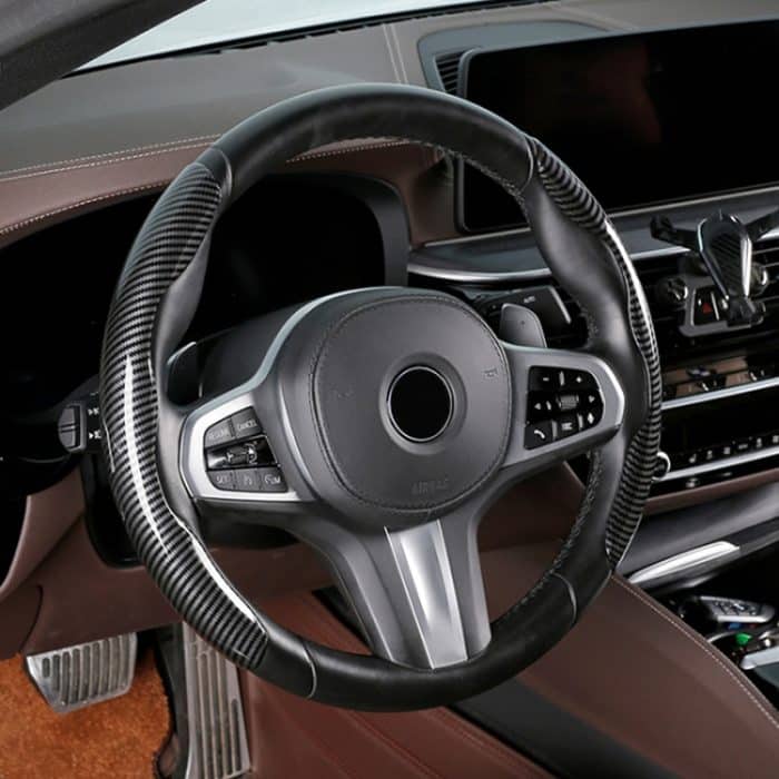 Auto-Universal-Lenkradabdeckung aus Kohlefaser – Bild 5