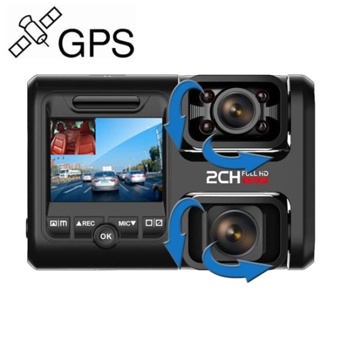 Z30 Wifi Dual-Linse HD 2160P Nicht-light-Nachtsicht-360-Grad-Panorama-Fahrrecorder, GPS-Version – Bild 1